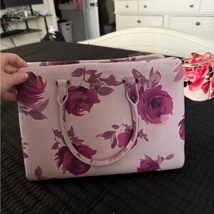 Kate Spade Pink and Purple Floral Satchel